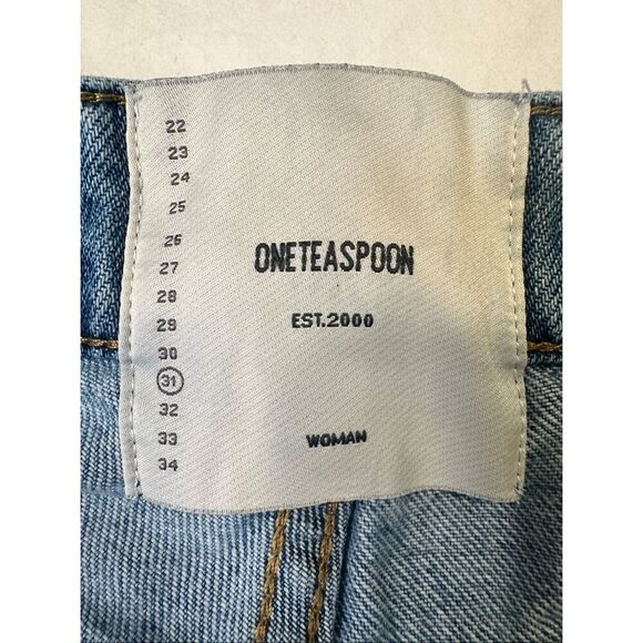 One Teaspoon Women’s Low Waist Boyfriend Distressed Jeans, Size 31 - Picture 5 of 7